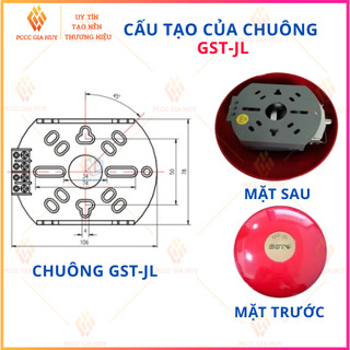 Chuông báo cháy 6 inch 24V GST-JL có kiểm định
