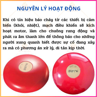 Chuông báo cháy 6 inch 24V GST-JL có kiểm định