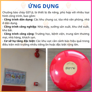 Chuông báo cháy 6 inch 24V GST-JL có kiểm định