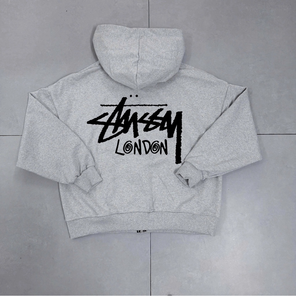 Áo khoác Hoodie zip Stussy London