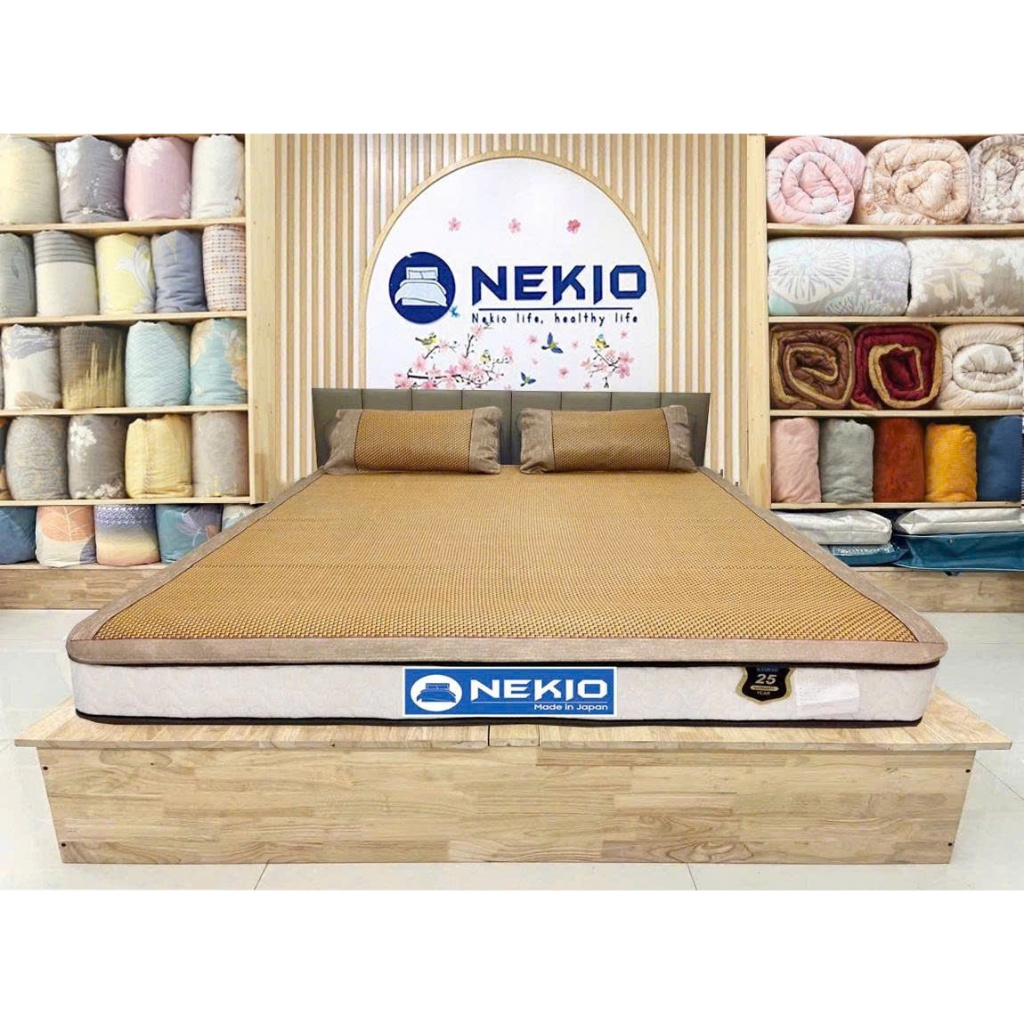 Chiếu Mây Cao Cấp Nekio Nhật Bản - Chiếu mát điều hòa, thoáng khí, kháng khuẩn, hạn chế mồ hôi lưng