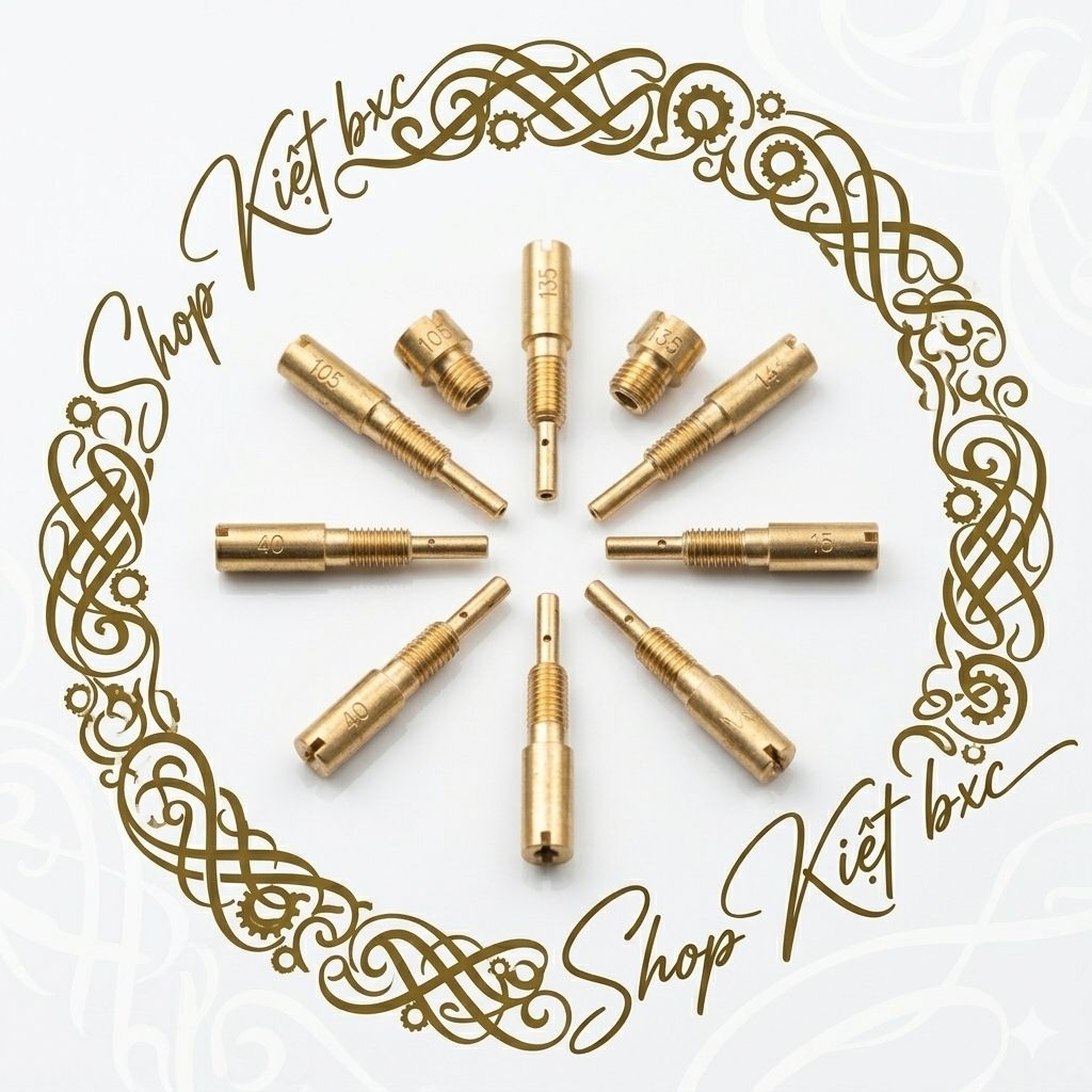BÌNH XĂNG CON: 10 GICLO CHÍNH PHỤ SIRIUS (XĂNG CƠ)
