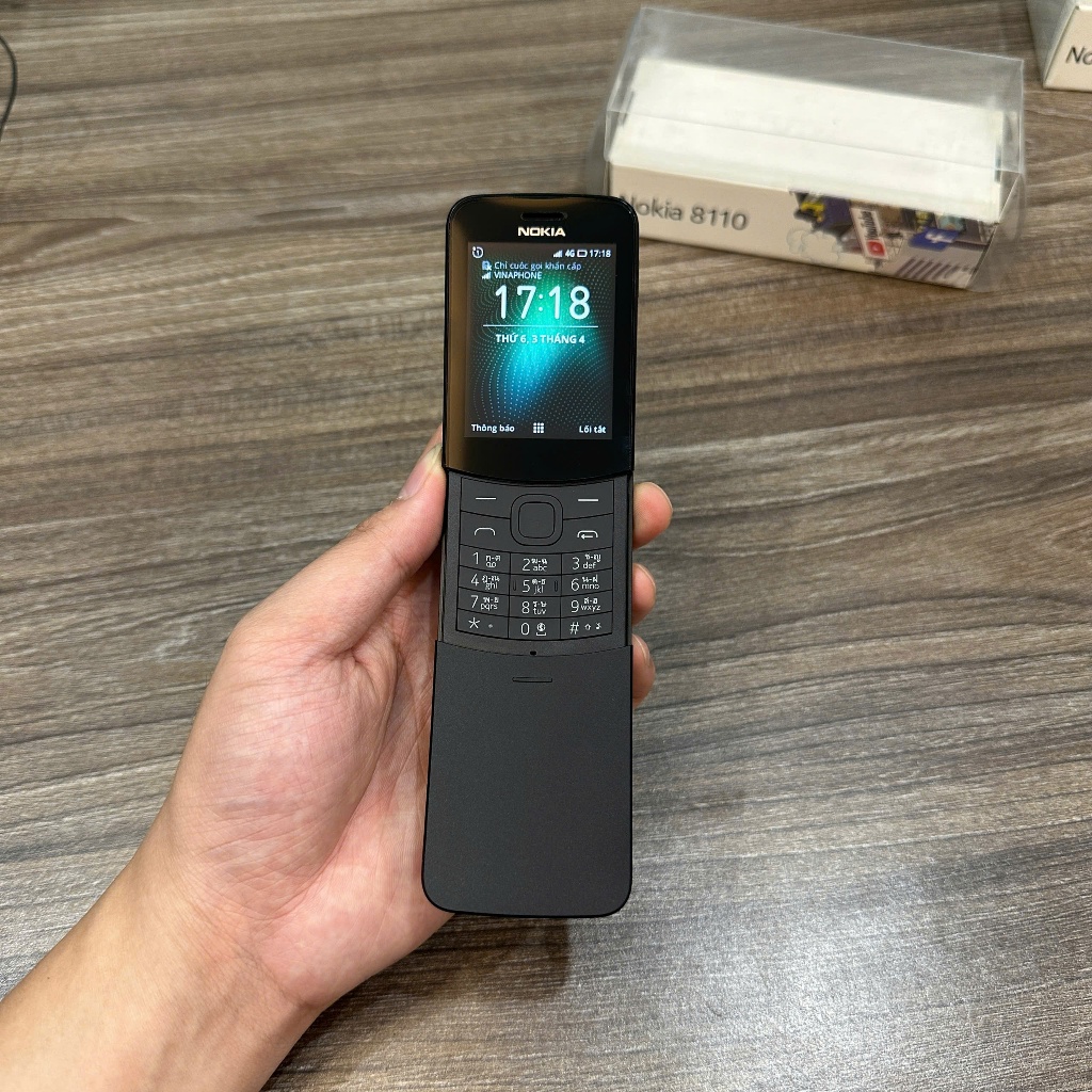 Điện thoại 8110 4G chính hãng 2 SIM 4G đẹp 99% có Box