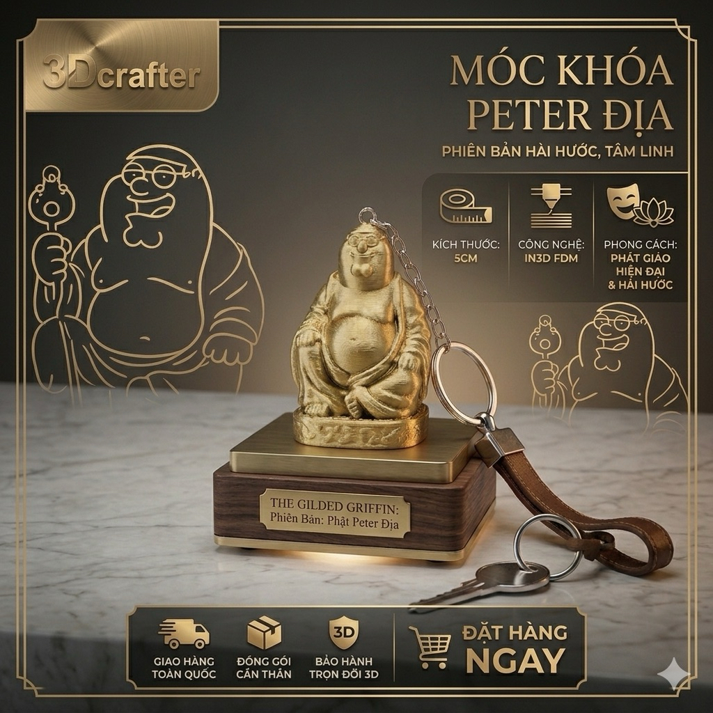 [CHÍNH HÃNG] - Peter Địa Móc Khoá Bản V2