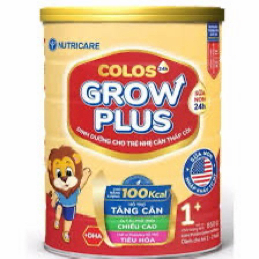 [Nutricare] Sữa bột Colos Grow Plus lon 800g