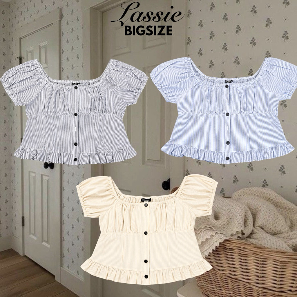 LASSIE BIGSIZE| Áo sơmi kiểu nữ bigsize (65-90kg) -SWEET TOP