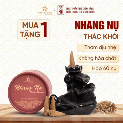 [Outlet S2] Nụ Trầm Hương Cao Cấp Thiên Mộc Hương Tặng Kèm 1 Thác Khói Trầm Hương Khói Ngược (Hộp 40 Nụ 16 Năm) [Combo T