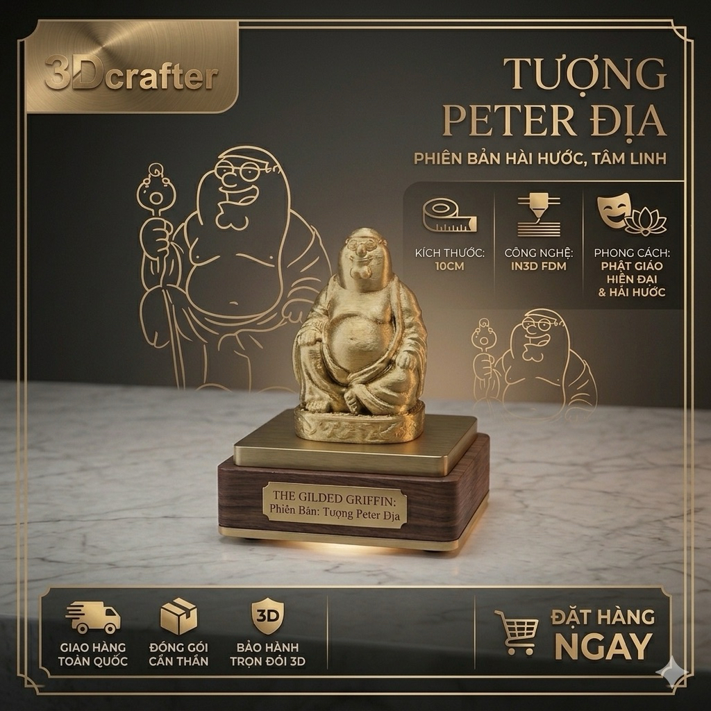 [CHÍNH HÃNG] - Peter Địa(10cm) và các trư vị hộ pháp la hán cấp độ vũ trụ, mô hình in 3d siêu to siê