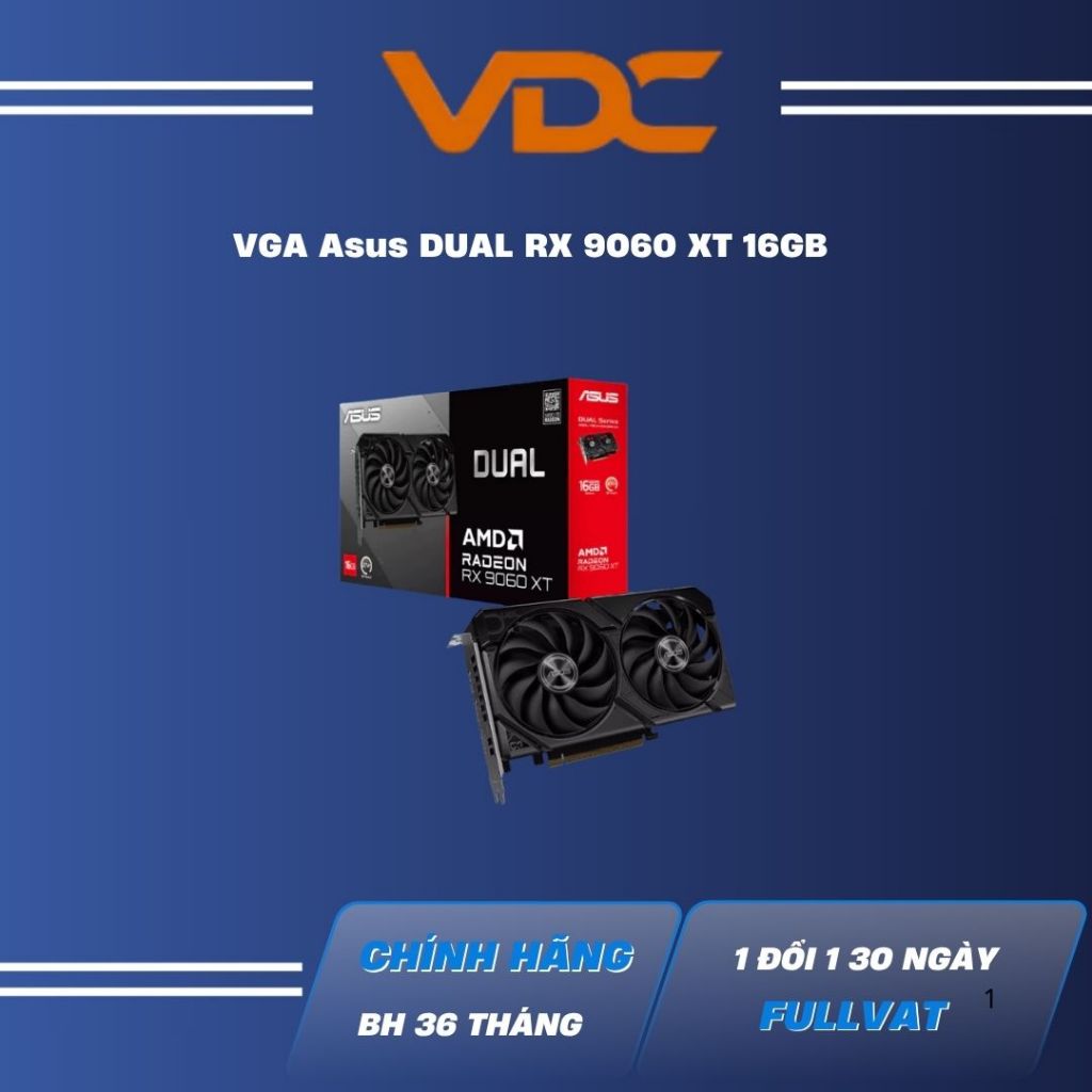 ASUS Dual Radeon™ RX 9060 XT 16GB GDDR6