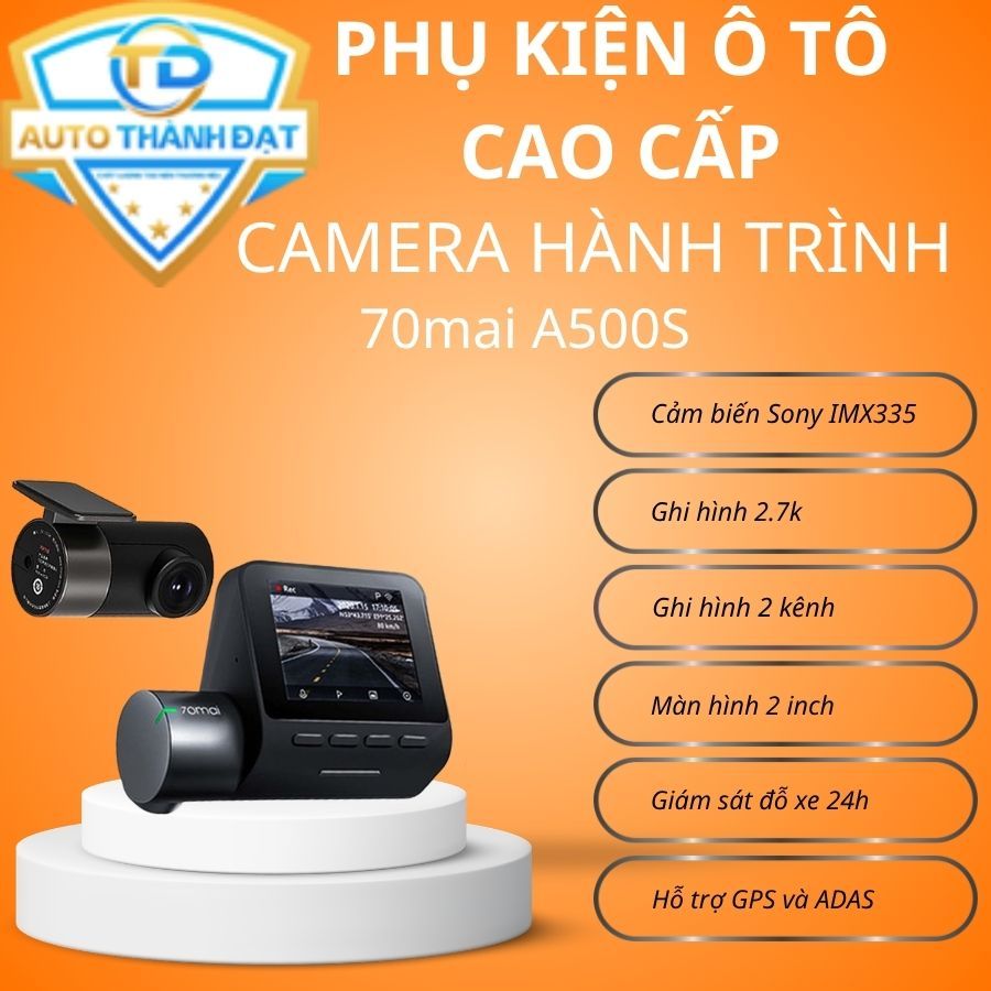 Camera hành trình 70mai A500S Pro Plus - Quốc Tế - Chính Hãng - Bảo hành 12 tháng