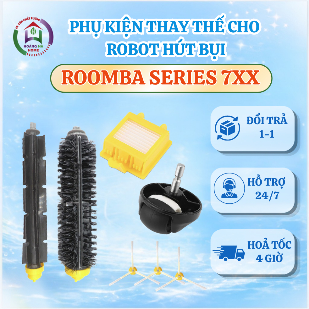 Phụ kiện tương thích robot lau nhà iROBOT ROOMBA 760, 770, 780, 782, 785, 790 - Phụ kiện robot hút b