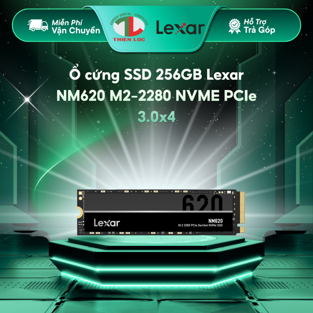 [ Full VAT ] Ổ cứng SSD 256GB Lexar NM620 M2-2280 NVME PCIe 3.0x4
