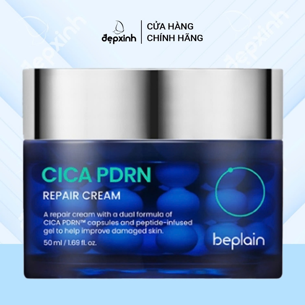 Kem dưỡng ẩm, phục hồi da Beplain Cica PDRN Repair Cream 50ml