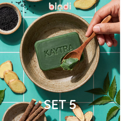 Set 5 Xà phòng Kaytra Thảo Dược Ayurveda 125g - Nền dầu dừa, không khô da, cải thiện mụn lưng, mụn cơ thể