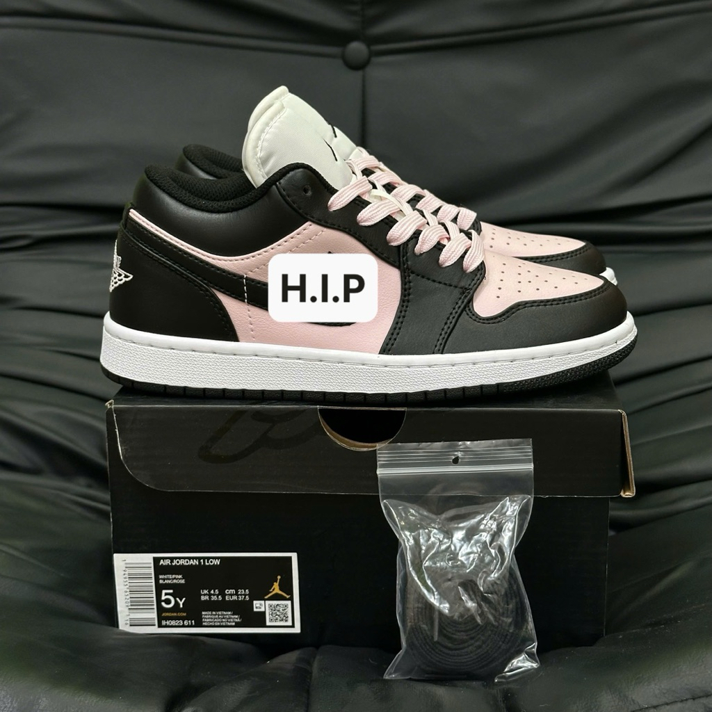 [H.I.P]Jd low black pink màu đen hồng cá tính
