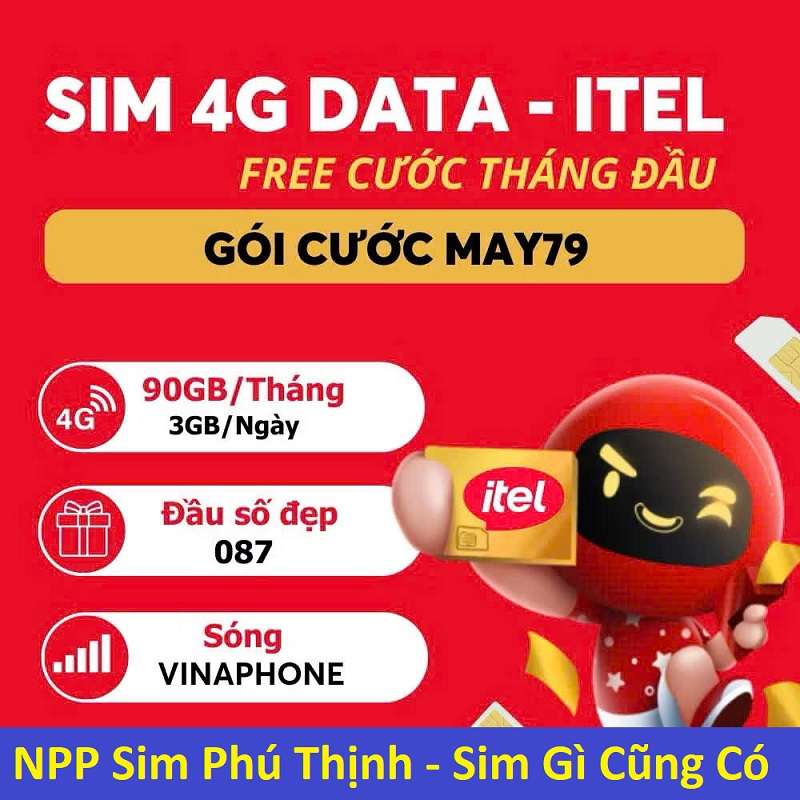 Sim 4G iTel, Sim Mới 100%, Khách tự đăng ký chính chủ