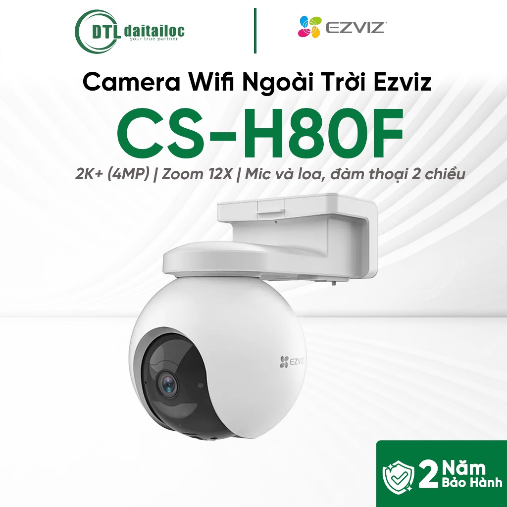 Camera Ezviz Wifi Ngoài Trời CS-H80F 2K+ 4MP | Chính Hãng | Bảo Hành 24 Tháng