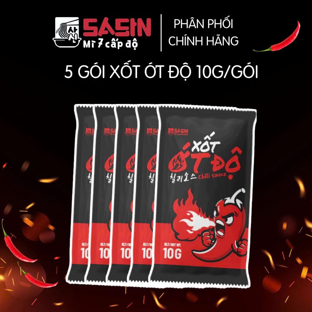 COMBO 5 GÓI Ớt độ Sasin tăng độ mì cay