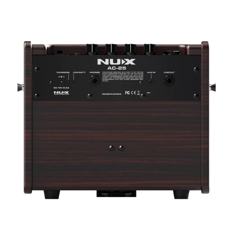 Loa Acoustic NUX AC-25 Di Động - Loa Guitar Pin 25W, Sử Dụng 4 Giờ, Công Nghệ Amp Modeling