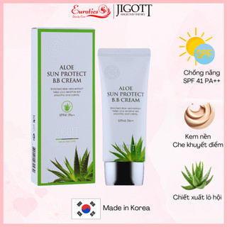 Kem Nền Chống Nắng Trang điểm JIGOTT Aloe Sun Protect BB Cream SPF41 PA++ 50ml Chiết xuất Lô hội