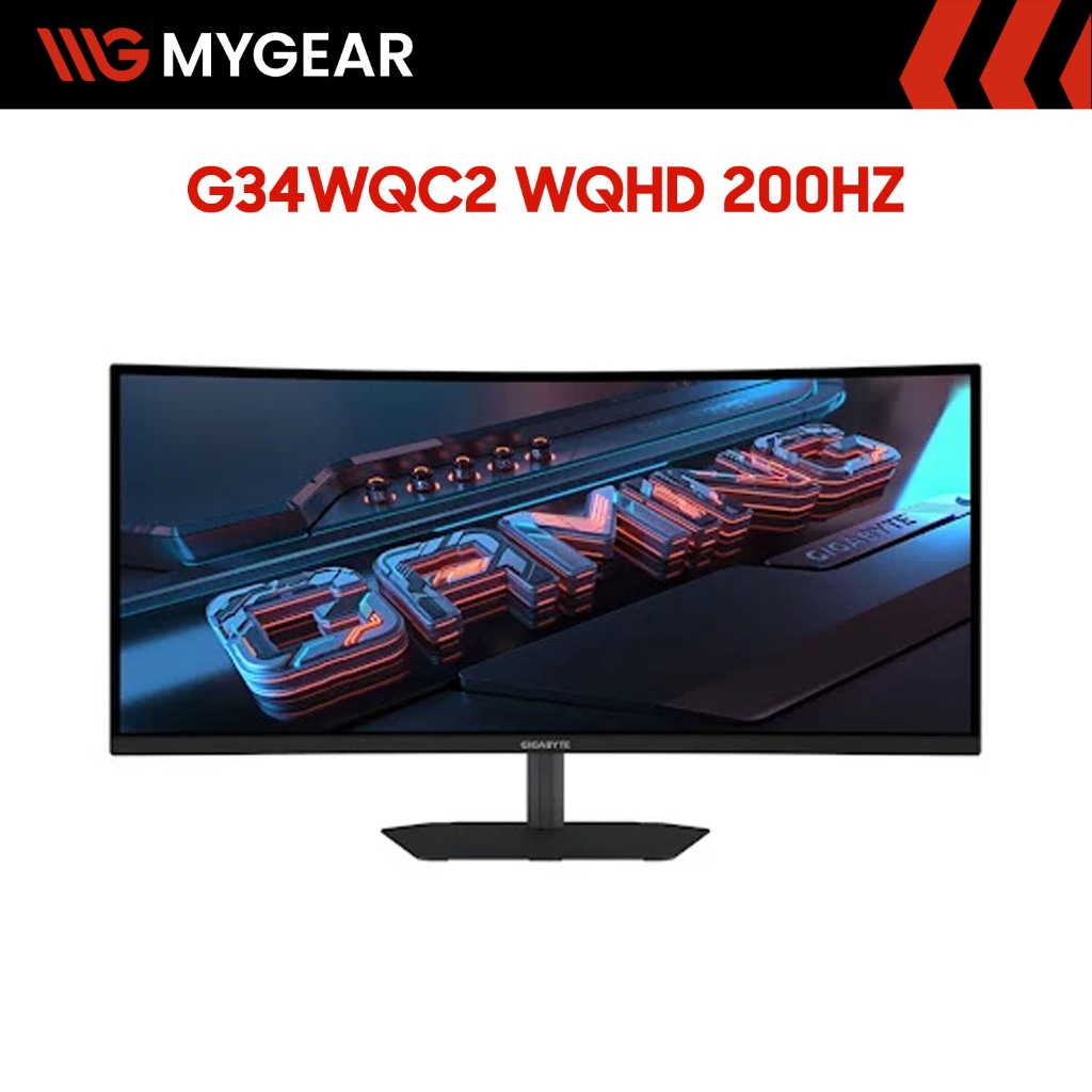 Màn hình Gaming Gigabyte G34WQC2 34 inch WQHD 200Hz 1ms VA Cong 1500R - Chính hãng