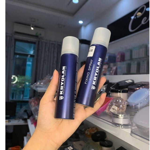 [AUTH 100%] XỊT KHOÁ NỀN KRYOLAN FIXING SPRAY 75ML