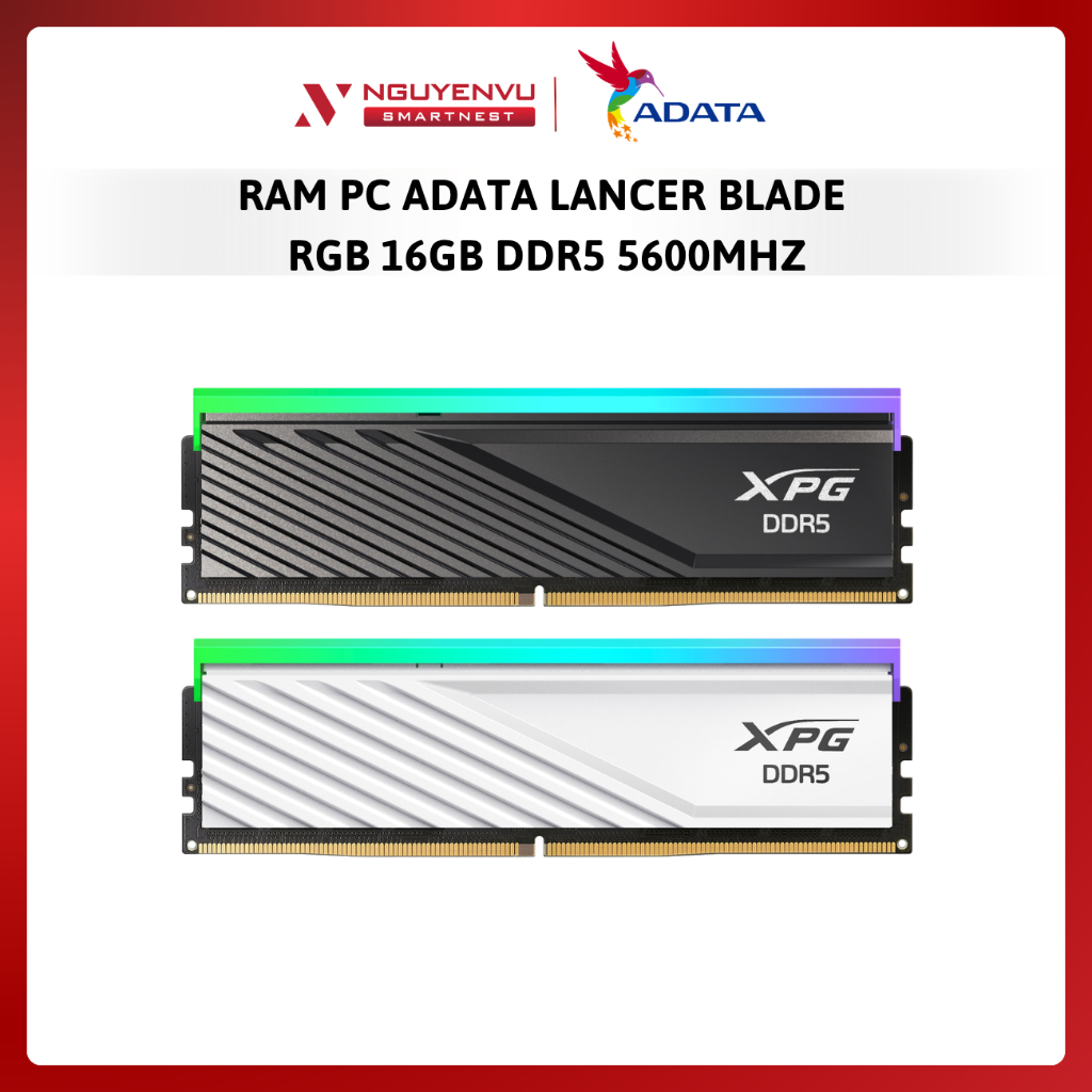 RAM Adata XPG Lancer Blade RGB DDR5 16GB 5600MHz (AX5U5600C4616G-SLABRBK) - Hàng Chính Hãng