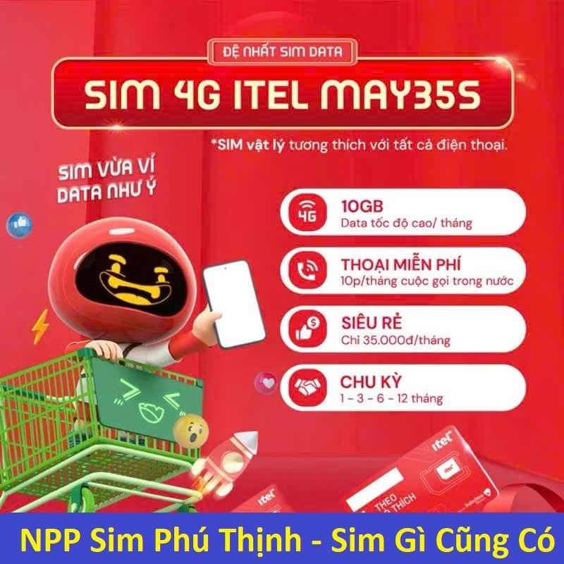 Sim iTel, Đầu số 08x, Sim Mới 100%, Khách tự đăng ký chính chủ