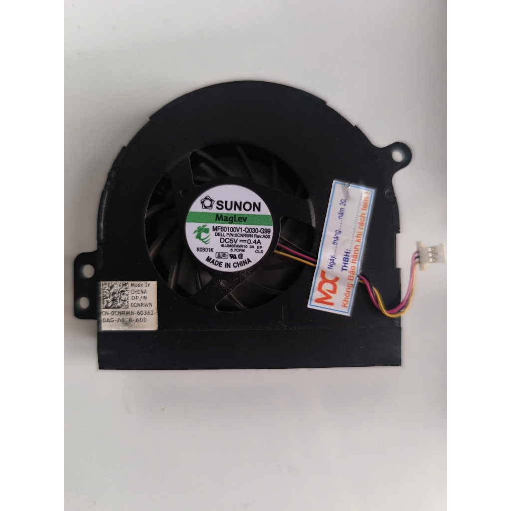Fan Quạt Tản Nhiệt Laptop Dell Inspiron N4010 4010 1464 1564 MF60100V1-Q030-G99