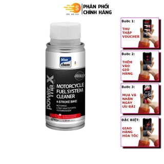 Phụ gia vệ sinh buồng đốt xe máy Bluechem Fuel System Cleaner Bluechem 33027E 50ml – Phù hợp với xe dùng xăng E10