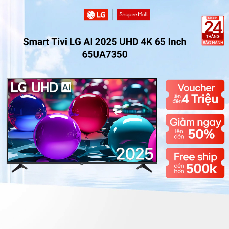 Smart Tivi LG AI 2025 UHD 4K 65 Inch 65UA7350