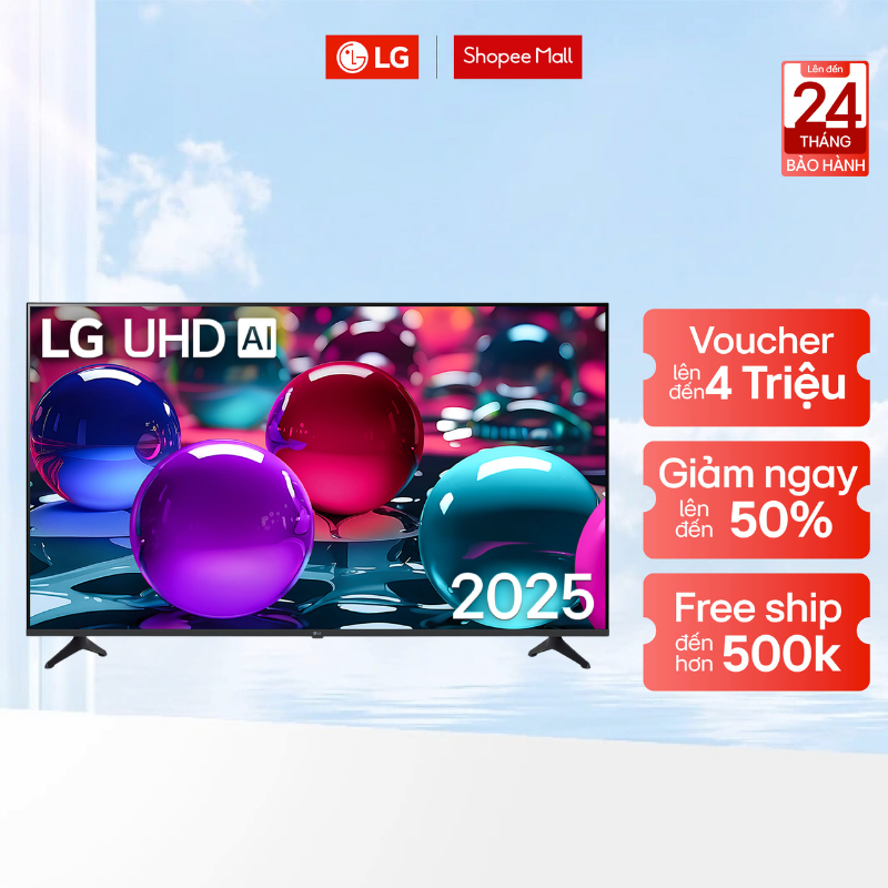 [Chỉ giao lắp tại HN] Smart Tivi LG AI 2025 UHD 4K 50 Inch 50UA7350/ 55 Inch 55UA7350/ 65 Inch 65UA7
