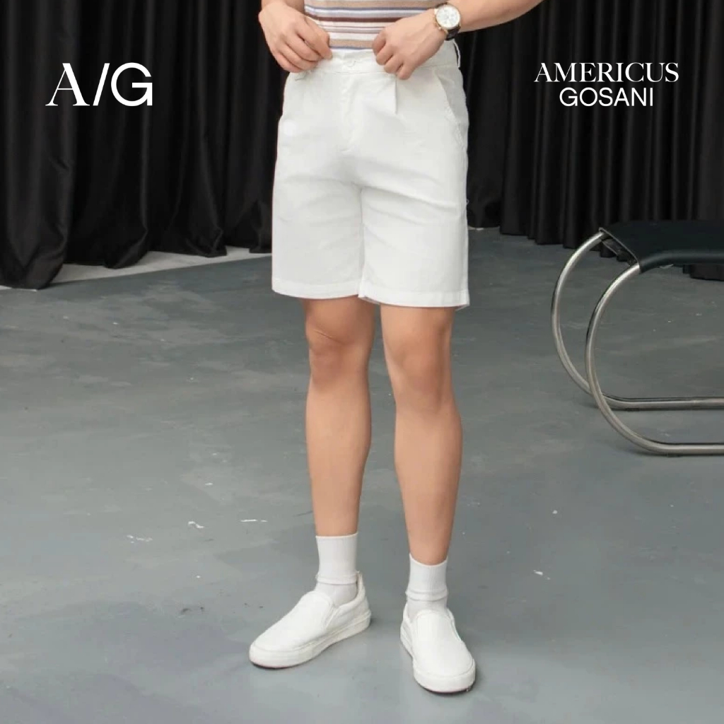 AG512 Quần Short Khaki Americus Gosani Trơn