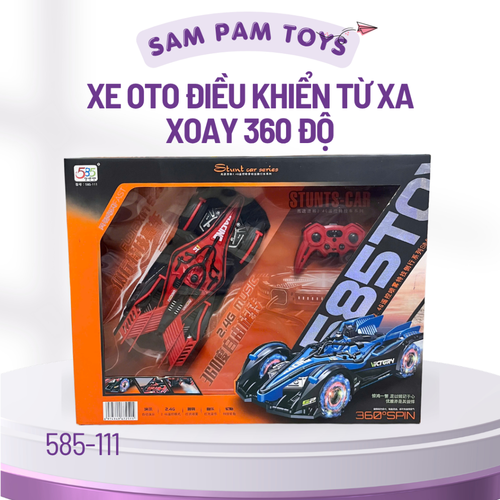 Xe đua F1 điều khiển từ xa xoay đa hướng, pin sạc, xe đua F1 điều khiển cho bé trai - Sam Pam Toys