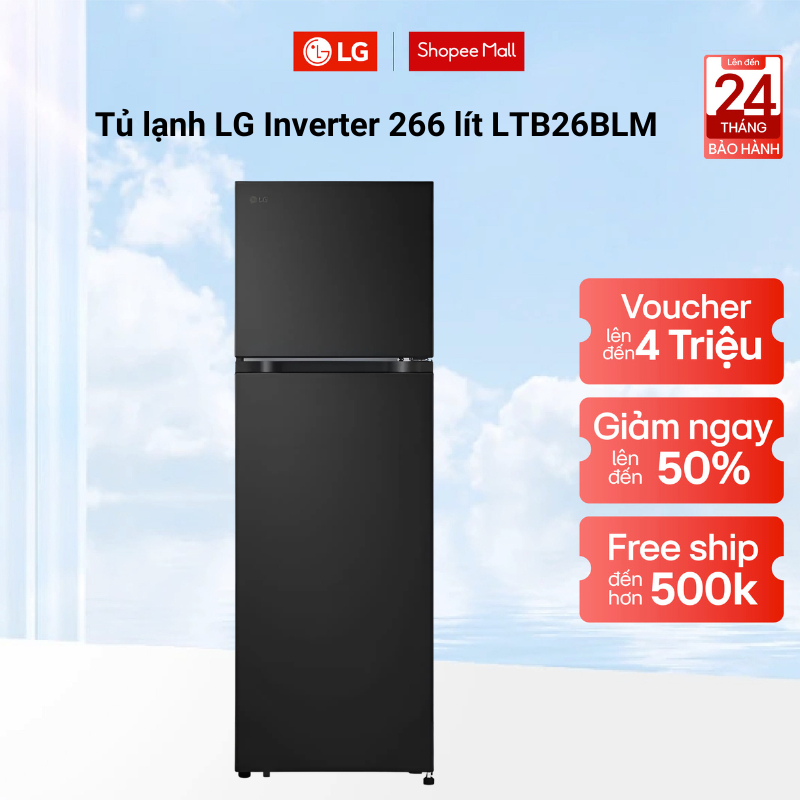 Tủ lạnh LG Inverter 266 lít LTB26BLM