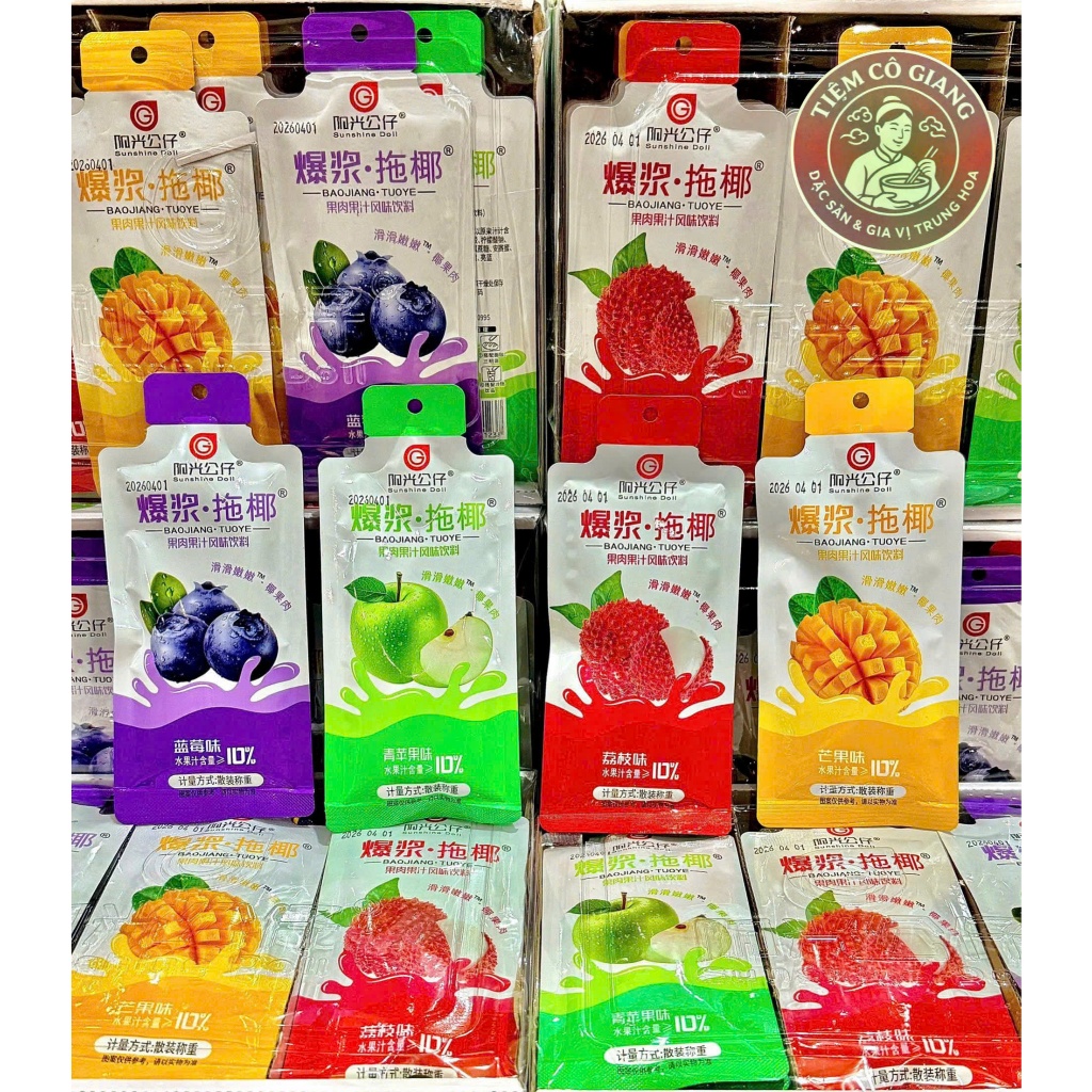 Fruit Trái Cây Nước Trái Cây Uống Bagged Mango Blueberry Xanh Táo Lychee Hương Vị Khác Nhau Hương Vị