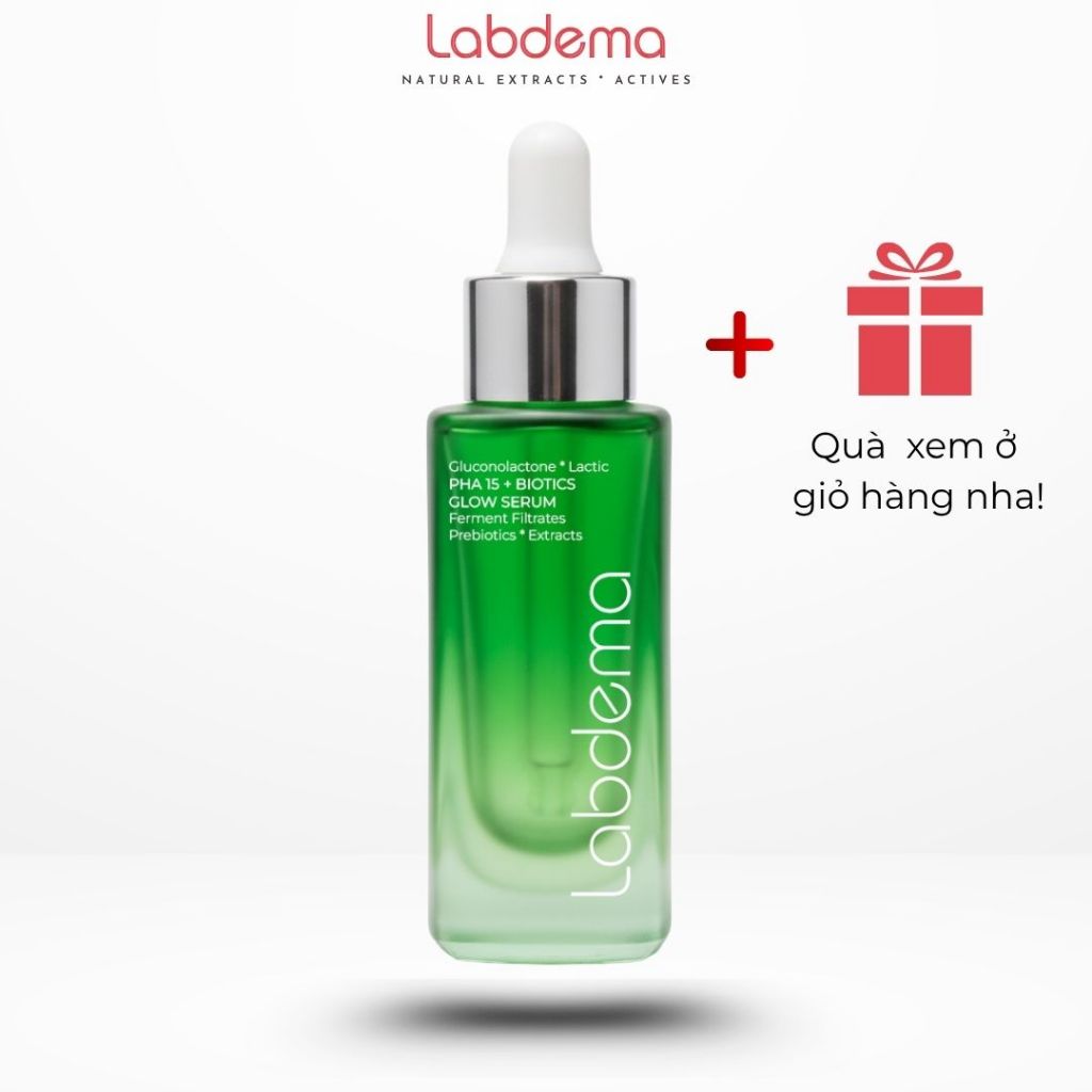 Serum PHA 15 + Biotics Glow - Labdema (30ml) căng bóng, cân bằng hệ vi sinh, làm dịu phục hồi da Der