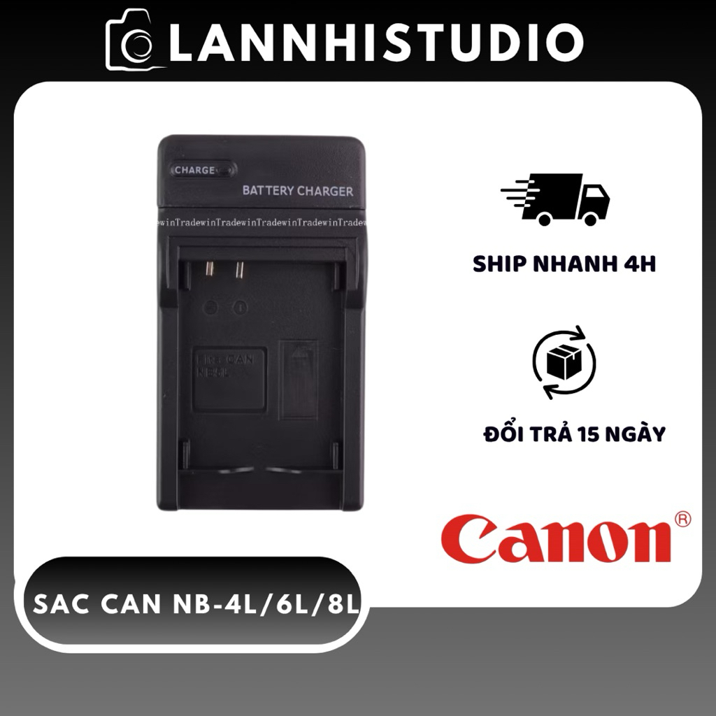 COMBO Bộ Sạc + Pin Canon NB-4L Cho Máy Ảnh Canon IXUS 100IS, 110IS, 120IS, 230HS, 255HS, IXY 400F, 6