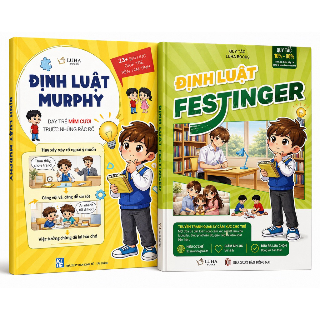 Sách - Combo 2 cuốn: Định luật Murphy + Định luật Festinger