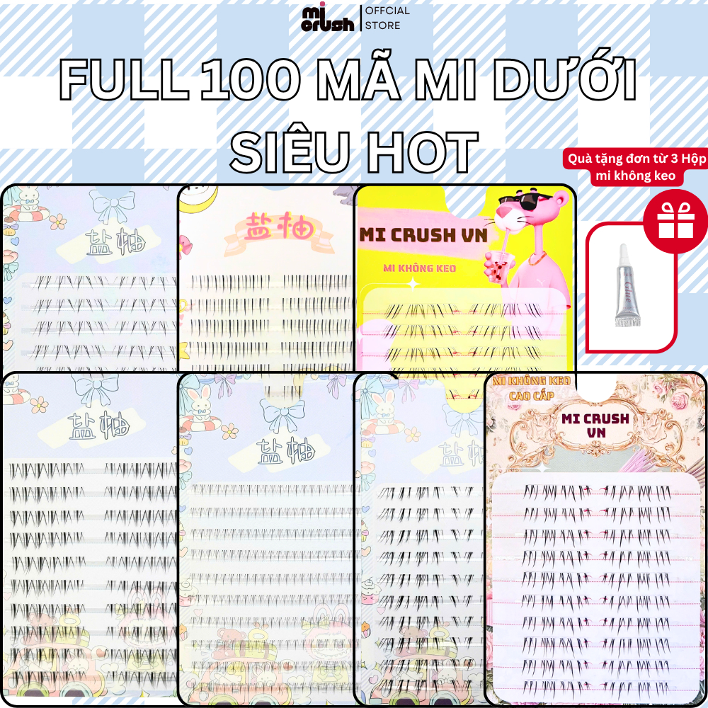 [Full Mi Dưới] Mi An Lăng Dung  - Mi Triệu Lộ Tư hot trend - Mi Không keo 10 Hàng - Mi Crush VN