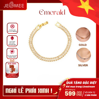 Vòng cổ nữ đính đá 2IN1 lấp lánh thanh lịch sang trọng Emerald Jesmee - H5820
