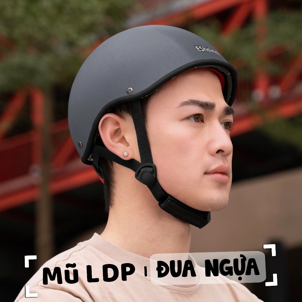 Mũ bảo hiểm LDP nửa đầu kiểu dáng đua ngựa ES Helmet