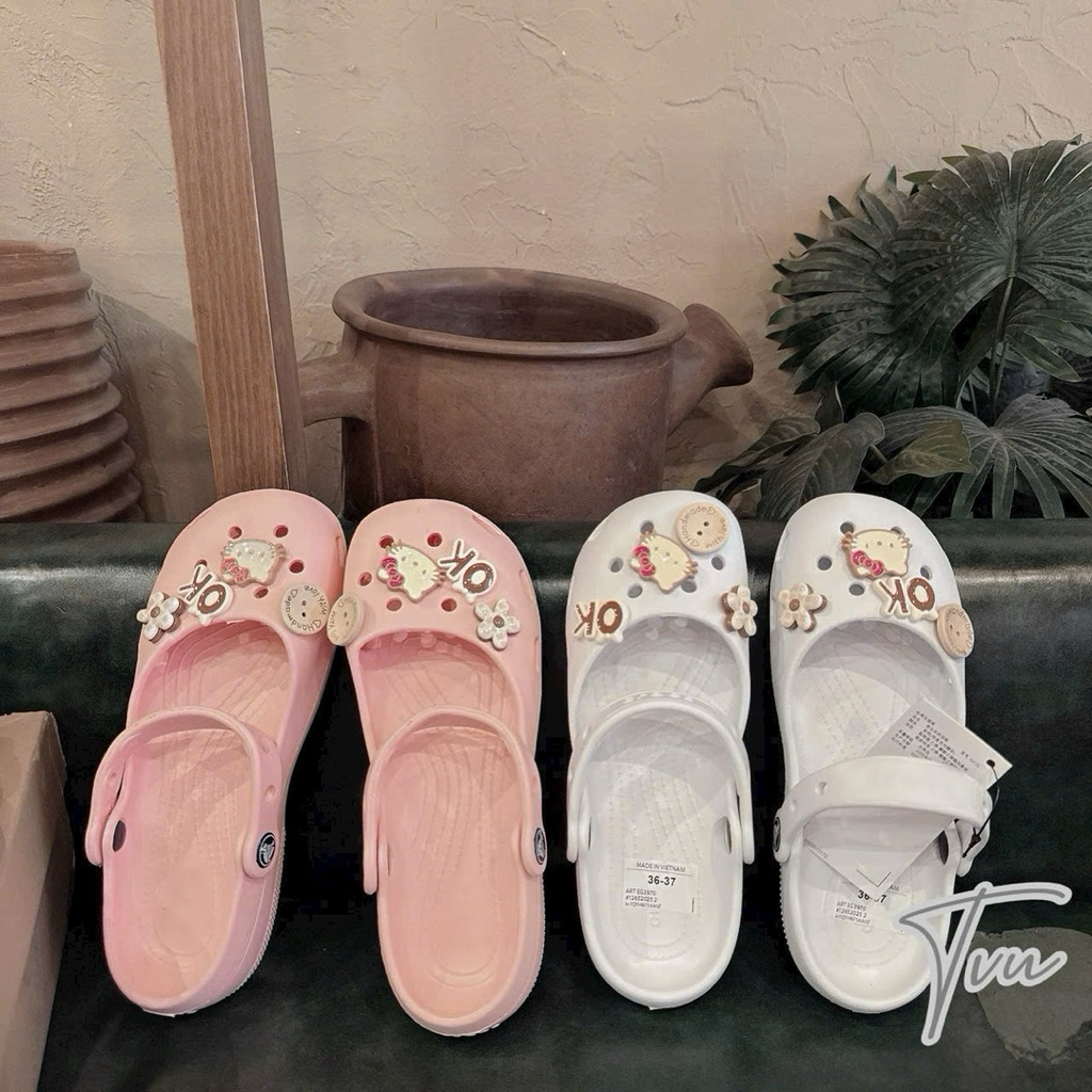 ( Tăng 1 size ) Giày Nhựa Ballet Mẫu Mới Kèm Ticker Xinh Xăn