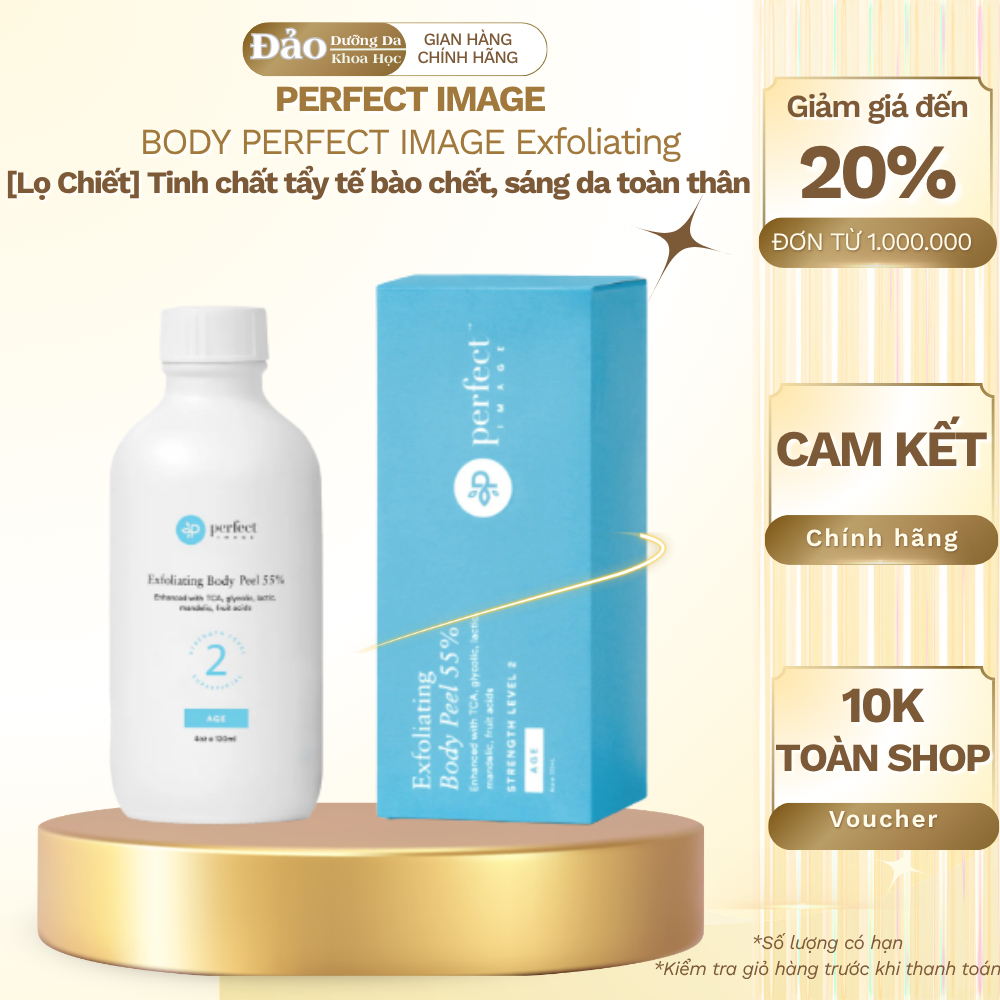 Dung dịch peel toàn thân perfect image Exfoliating Body Peel loại bỏ tế bào chết & làm sáng da 120ml