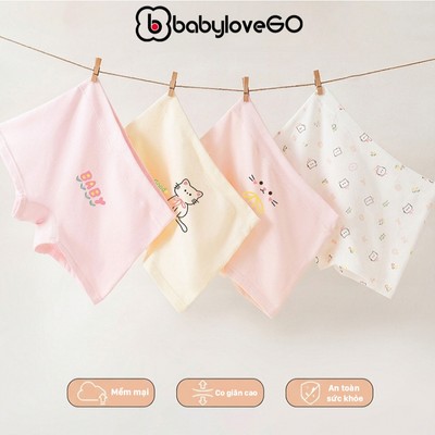 Quần lót cho bé gái BabyloveGO quần chip trẻ em chất cotton mềm mịn NT783