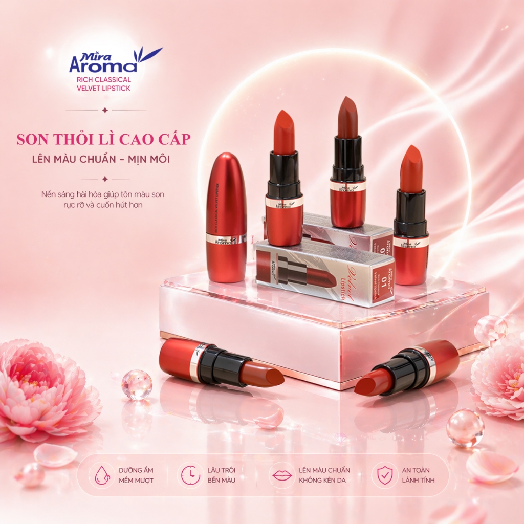 Son Môi Mira Aroma Rich Classical Velvet Mềm Mịn C433
