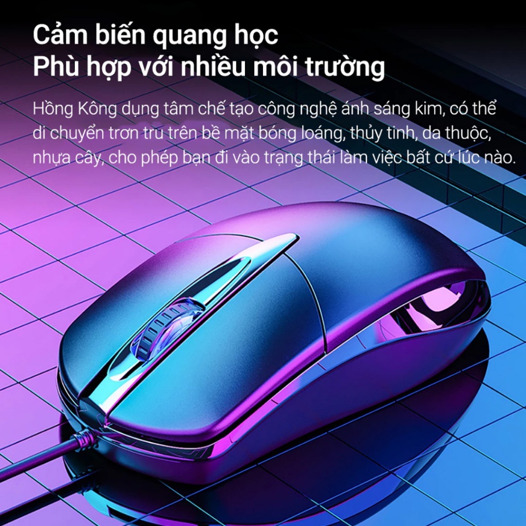 Chuột Máy Tính Có Dây M1 Silent Click Êm 1200 DPI Kết Nối USB Thiết Kế Hiện Đại Dùng Làm Văn Phòng | BigBuy360 - bigbuy360.vn