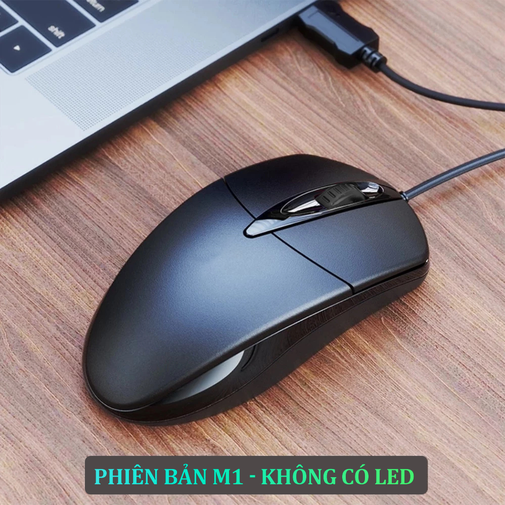 Chuột Máy Tính Có Dây M1 Silent Click Êm 1200 DPI Kết Nối USB Thiết Kế Hiện Đại Dùng Làm Văn Phòng | BigBuy360 - bigbuy360.vn