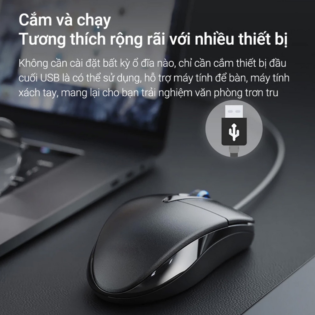 Chuột Máy Tính Có Dây M1 Silent Click Êm 1200 DPI Kết Nối USB Thiết Kế Hiện Đại Dùng Làm Văn Phòng | BigBuy360 - bigbuy360.vn