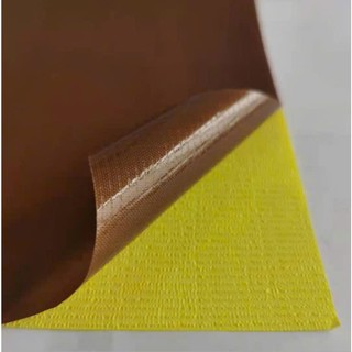 Vải chịu nhiệt Teflon màu nâu PTFE fabric (có keo và không keo)